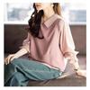 Long-sleeved Shirt for Women Spring Autumn European Loose Fake Two-piece Top Fashion Slim