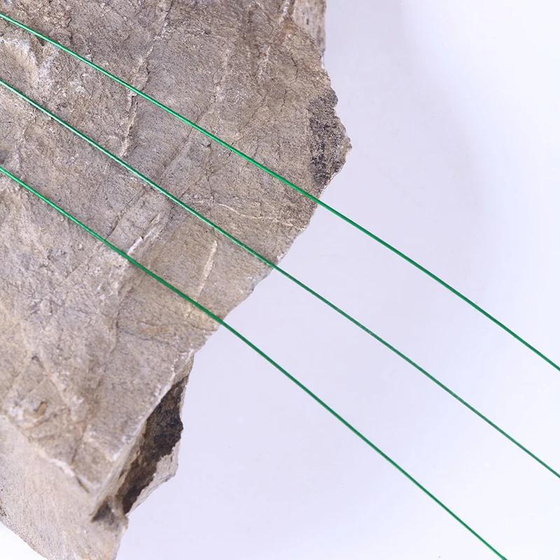50pcs Steel Fishing Line Super Strong Tensile Force Anti Bite Steel Wire Leader with Rotating Snaps Fishing Lead Wire
