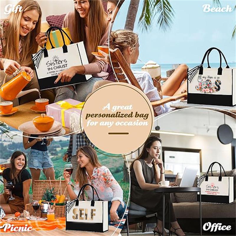 Eco-Friendly Large Canvas Travel Tote for Women