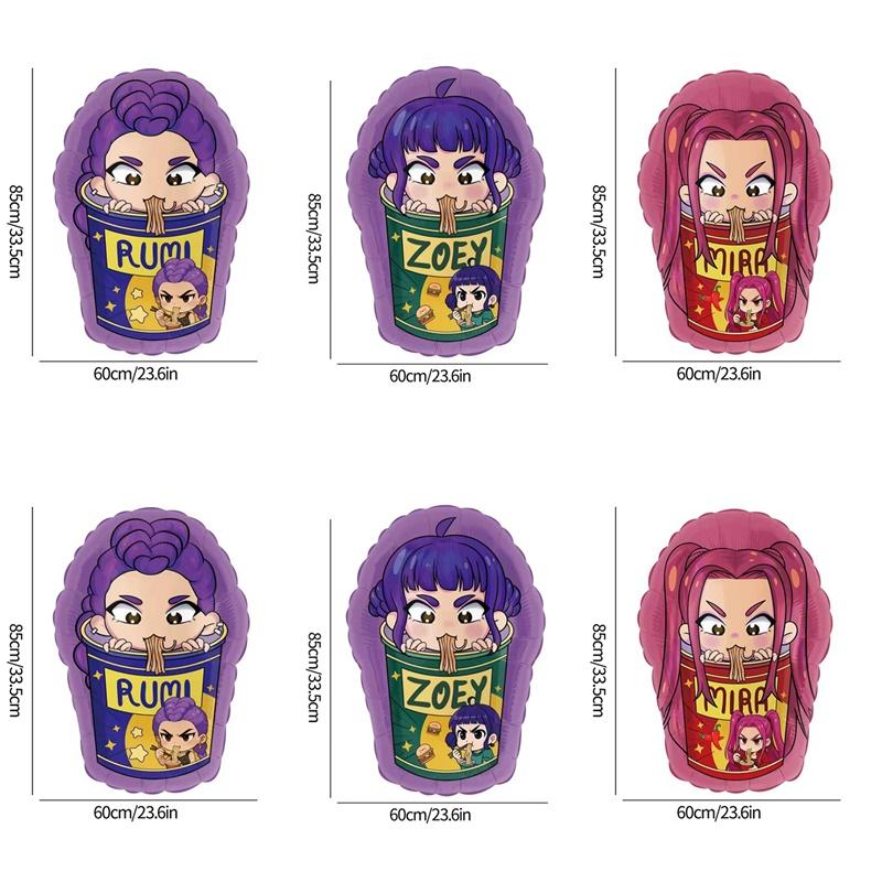 Kpop Demon Hunte Balony na imprezę Huntrix Balony na przyjęcie urodzinowe Akcesoria Dekoracja Anime Balony na imprezę tematyczną Zaopatrzenie