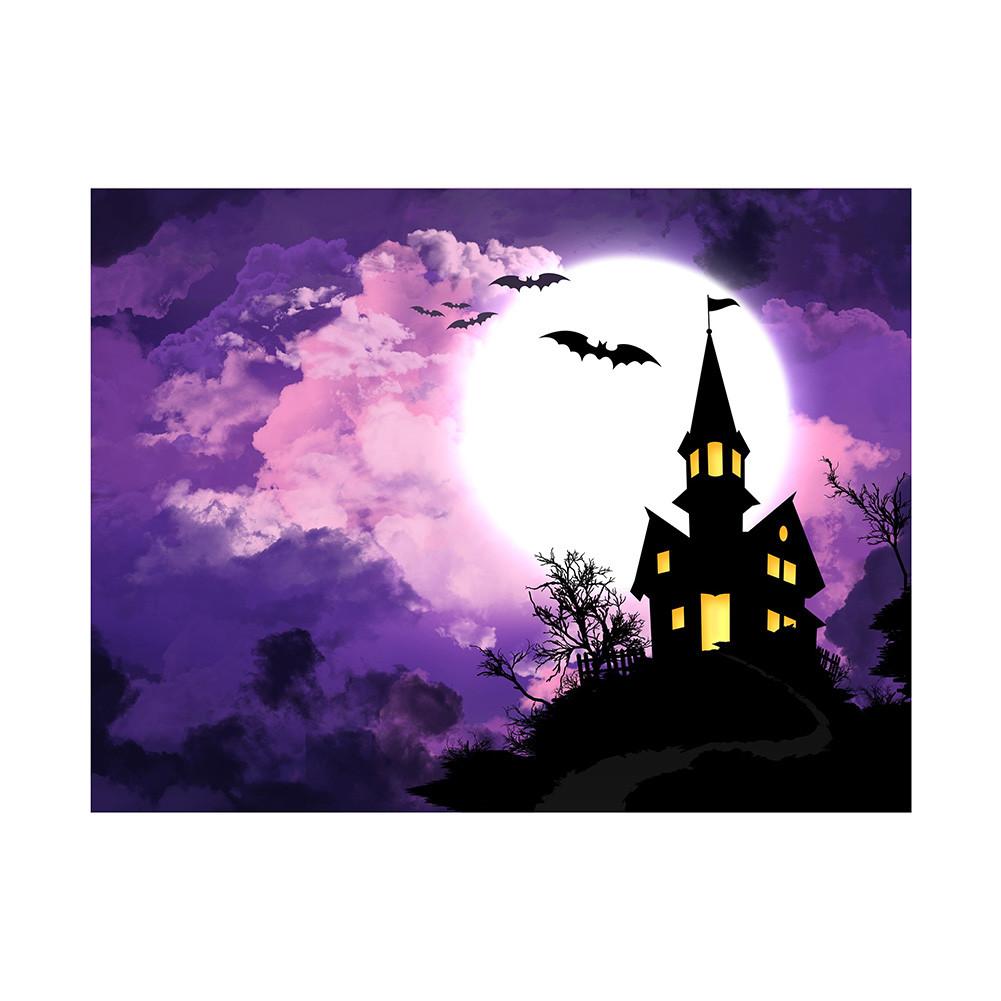 Halloween Cemetery Backdrop for Birthday,Youngsters Shower,Graduation Party Decor,Photography Background,Halloween Decor