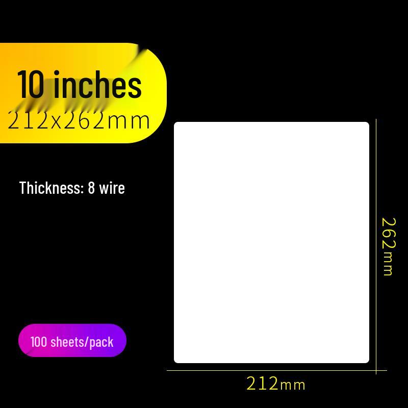 100 Sheets A4 Laminating Pouches, A3 Photo Laminator Film, Transparent 6 Inch Sealable Card and Label Film
