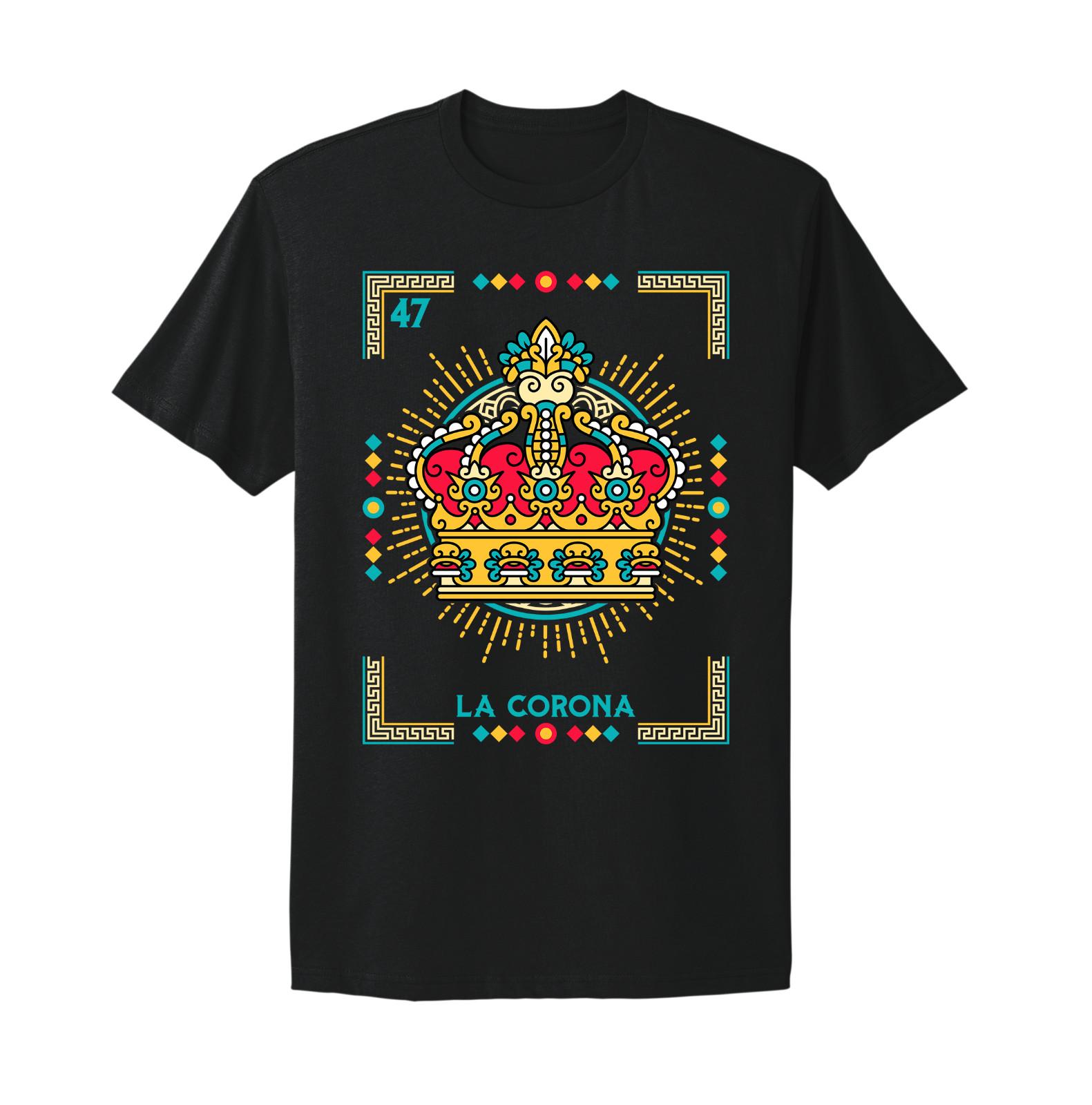 La Corona Tarjeta Loteria Mexican Bingo T-shirt XXL