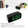 Adjustable Brightness Mirror Alarm Clock Large Display LED Electronic Clock  For Bedside