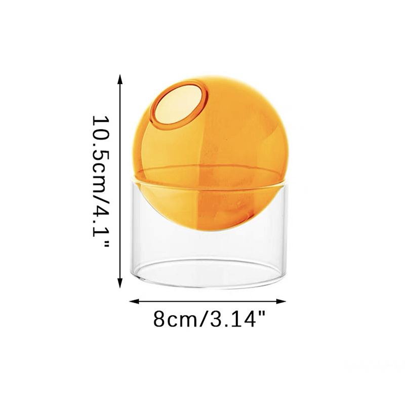 Creative Spheroidal Glass Vase Flower Arrangement Hydroponic Plant Vases Vintage Flower Pot Tabletop Plants Home Bonsai Decor