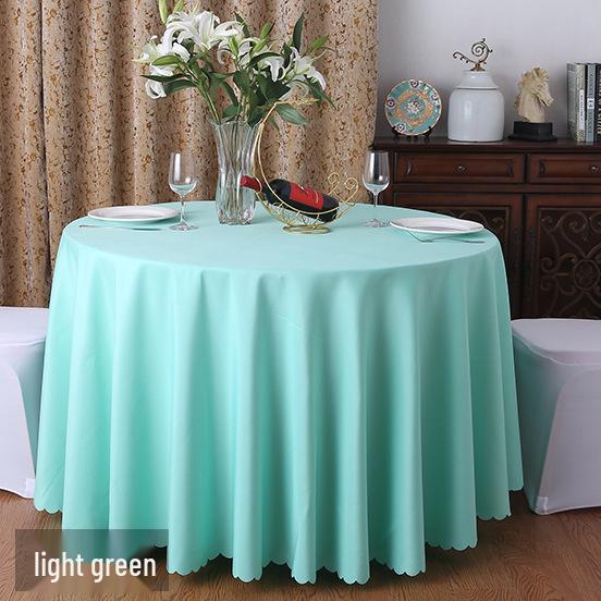 Runde rote Polyester-Tischdecke für Hochzeiten, Essen, Bankette, Hotel- und Restaurantgebrauch