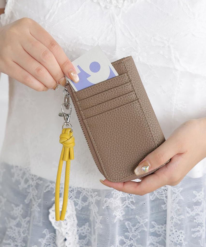 Altro Rose Black Fragment Case for Slim Card Case with Card Coin Commuter Pass IC Card Key Key Women, Wallet, Small, Mini, Slim, Slots, Purse, Slot,