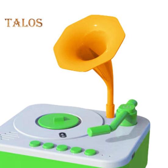 Kids Gramophone Toy with 93 Cards Early Education Children Phonograph Story Music Player Recorder Music Box Interactive Storytelling Toy Toddlers