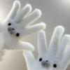 Niedlicher Babyrobben-Schal Schneemann Plüschhandschuhe Winter Warm Kälteabweisende Handschuhe Fünffinger-Mode Trendige Handschuhe Mädchenhafte Weihnachtsgeschenke