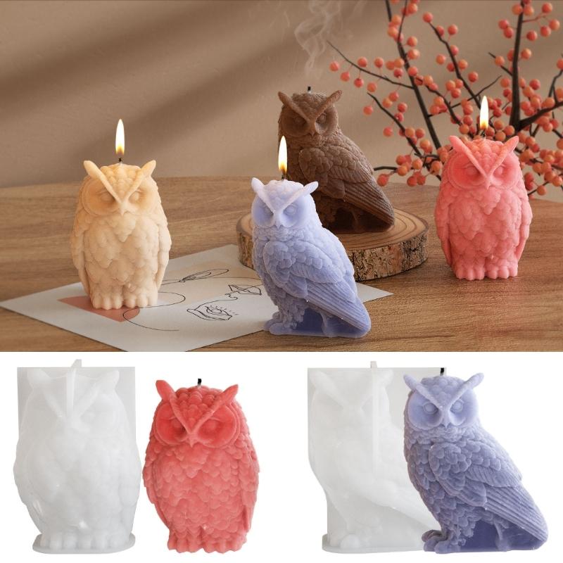 Silicone Molds Candle Making Moulds Silicone Craft Moulds Owl Shape Ornament Moulds Silicone Texture for Candle Making