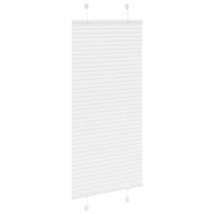 VidaXL Store Plissé Blanc 55x150 Cm Largeur Du Tissu 54,4 Cm Polyester, Store Plissé De Fenêtre, Store Accordéon, Store 4015491
