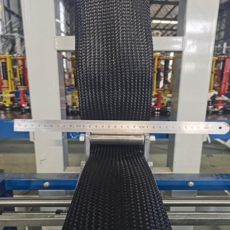 Tubulatură PET Negru Extensibilă Împletită: Protector Ham Cablaj Auto Piele de Șarpe