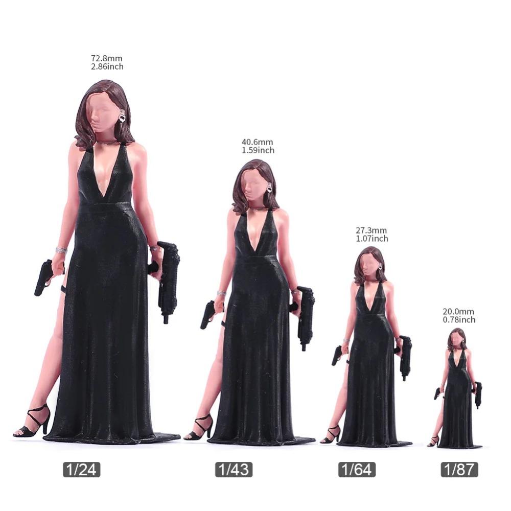 Painted Miniatures 1/64 1/87 1/43 1/24 Movies Character Female Male Scene Accessories Props Figures Model For Cars Vehicle