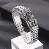 Titanium Steel Viking Bracelet for Men Eagle Head Snake Head Retro Hand Jewelry Accessories