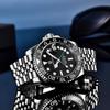 Pagani Design Men's Watch GMT Automatic Japanese Movement Diver Mechanical Watch Set with Waterproof Ceramic Bezel, Stainless Steel