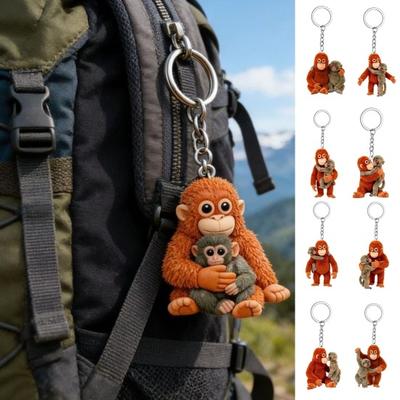 Schlüsselanhänger Anhänger Protect Punch Der Affe Schlüsselanhänger Tasche Rucksack Auto Anhänger Kleiner Schlüsselring Mini Zubehör