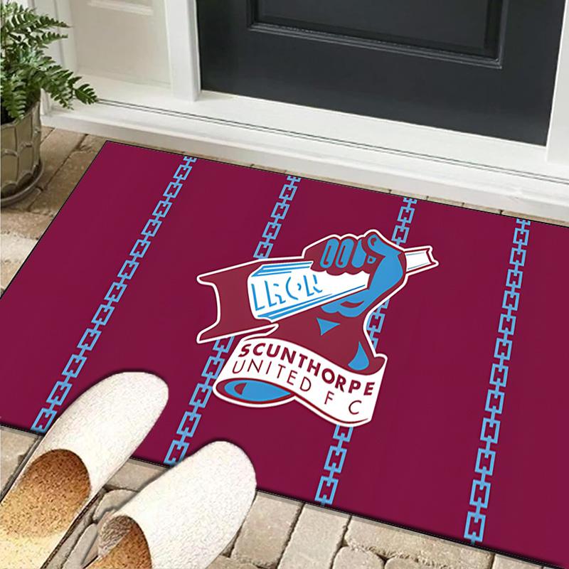 1PC rug Scunthorpe Fc Emblem Carpet, Chair Rug,Area Rug for Office Bedroom living rooms bedroom, Doormat decor Christmas fan gifts