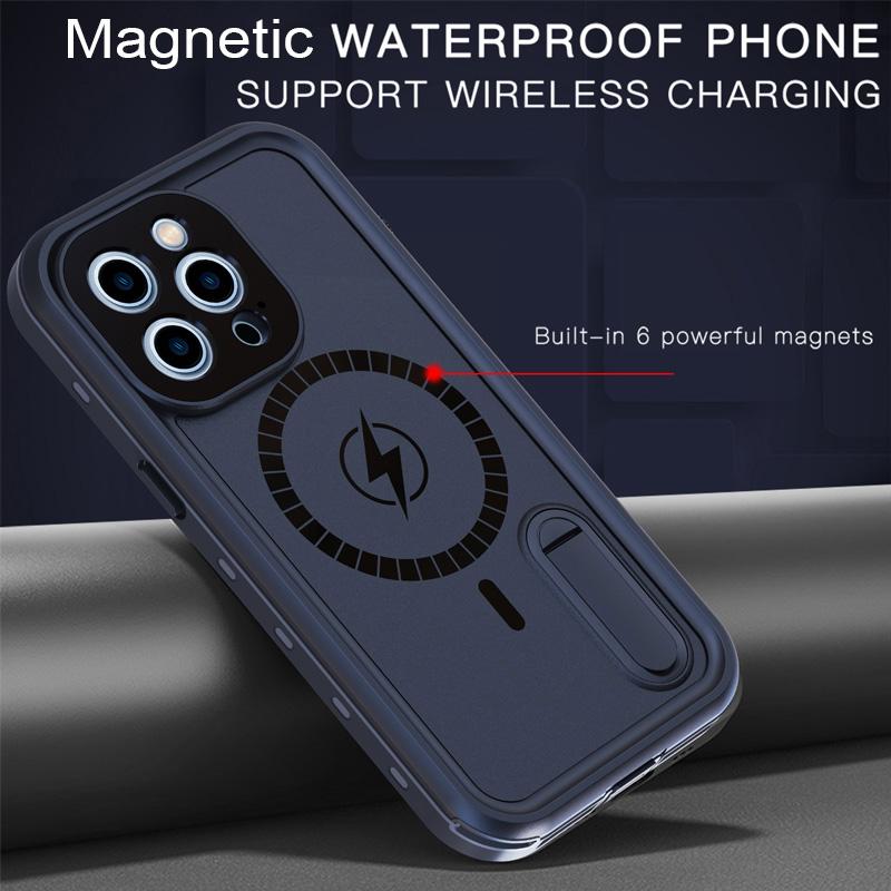 Redpepper IP68 Waterproof Case For Apple iPhone 13 12 Pro Max Shock Drop proof Magnetic Charging with Stand Swim Diving Cover