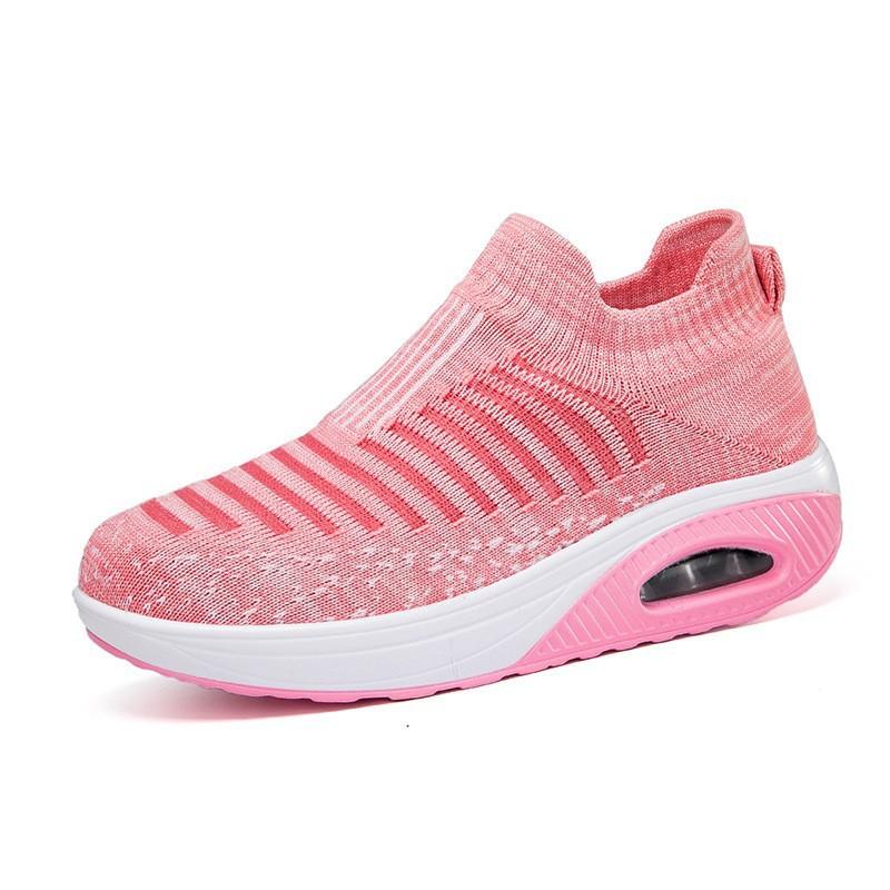 New shoes casual shoes breathable and lightweight mother shoes lace-up air cushion sneakers
