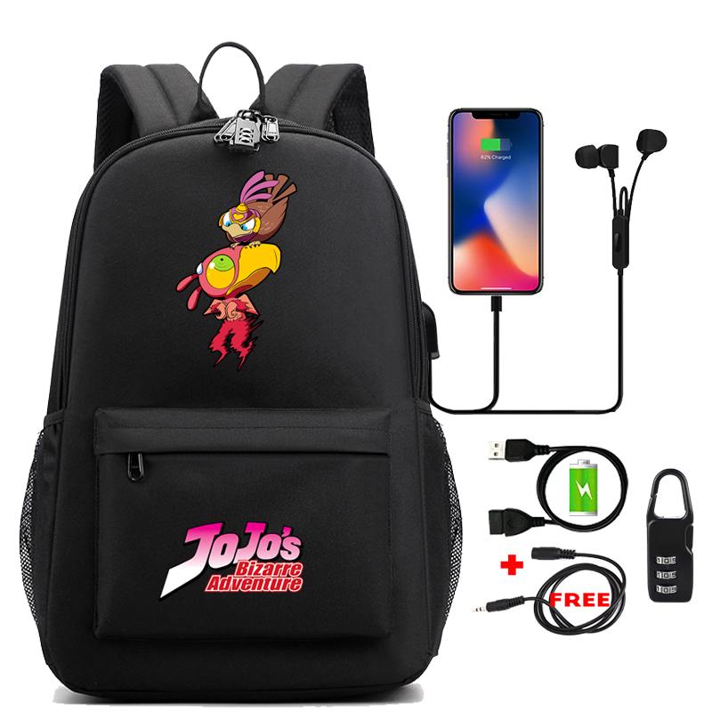 Anime Gedruckt Abenteuer Rucksack Mädchen Laptop Tasche Schule Rucksack Teenager Zurück Zu Schule Wasserdichte Anti Diebstahl Schultasche