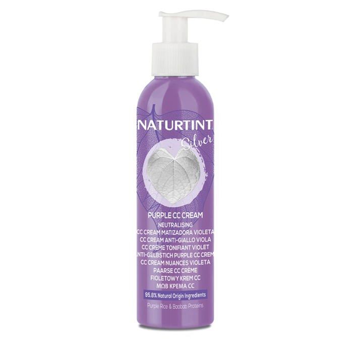 Nøytraliserende krem - Naturtint - CC Violett - Eliminerer gulskjær - Uten skylling - 200 ml