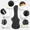 IBVIVIC E-Bass Bassgitarre Bass Gig 10mm Schulter Groß Abrieb Schwarz Koffer, Koffer, Koffer, Koffer, Leichtgewicht, Tasche, Schwamm, Tasche,