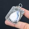 Pear Dendrite Opal Gemstone 925 Silver Wedding Engagement Mother Pendant Jewelry