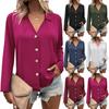 T Shirts For Women Pleated V-Neck Dressy Casual Blouses Printing Short Sleeve Summer Tops Loose Fit
