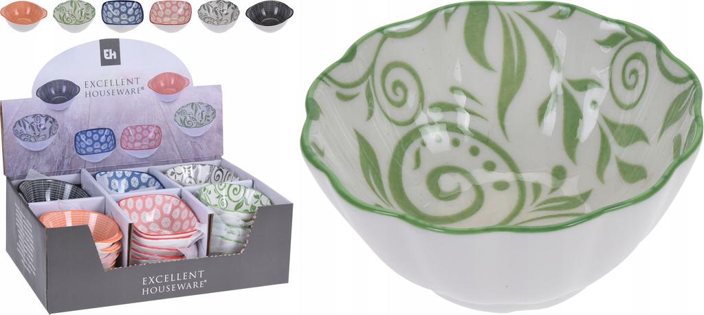 Ceramic salad bowl for snacks 9 x 6 cm