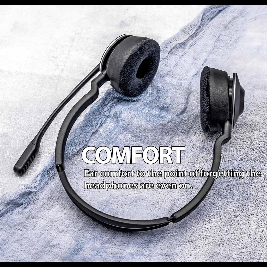 Engage 75 Earpads - Compatible with Engage 75/65 Headset I Hybrid Velour Replacement Ear Cushions with Microphone Foam - NOT FIT Engage Convertible