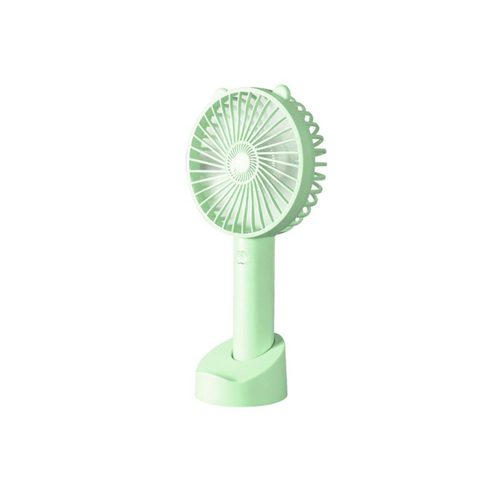 

Mini Portable Electric Summer Fan USB Rechargeable 3 Gears Adjustable Fans Air Cooling Tool with Holder Outdoor Dormitory