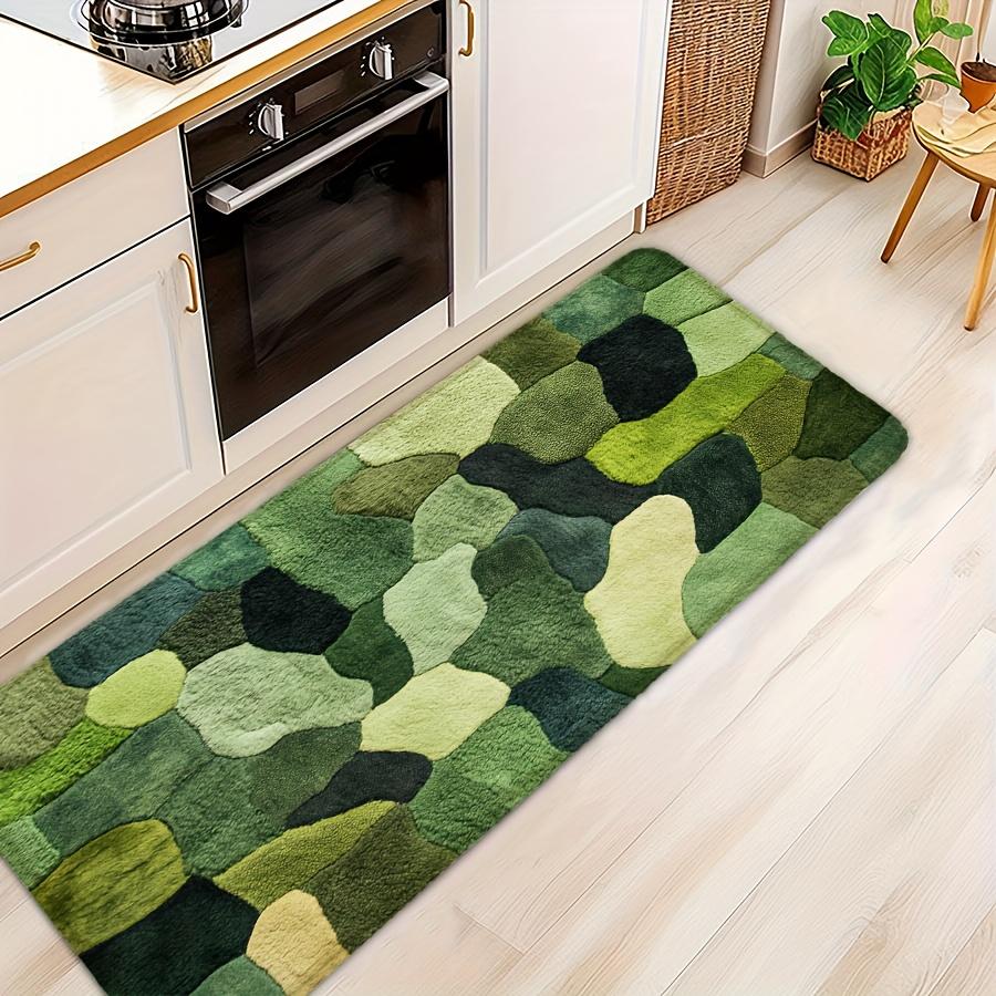 Abstract Forest Bath Mat - Simple Kitchen Shower Entryway Rug, Perfect New Home Gift & Bathroom Kitchen Decor Accessory