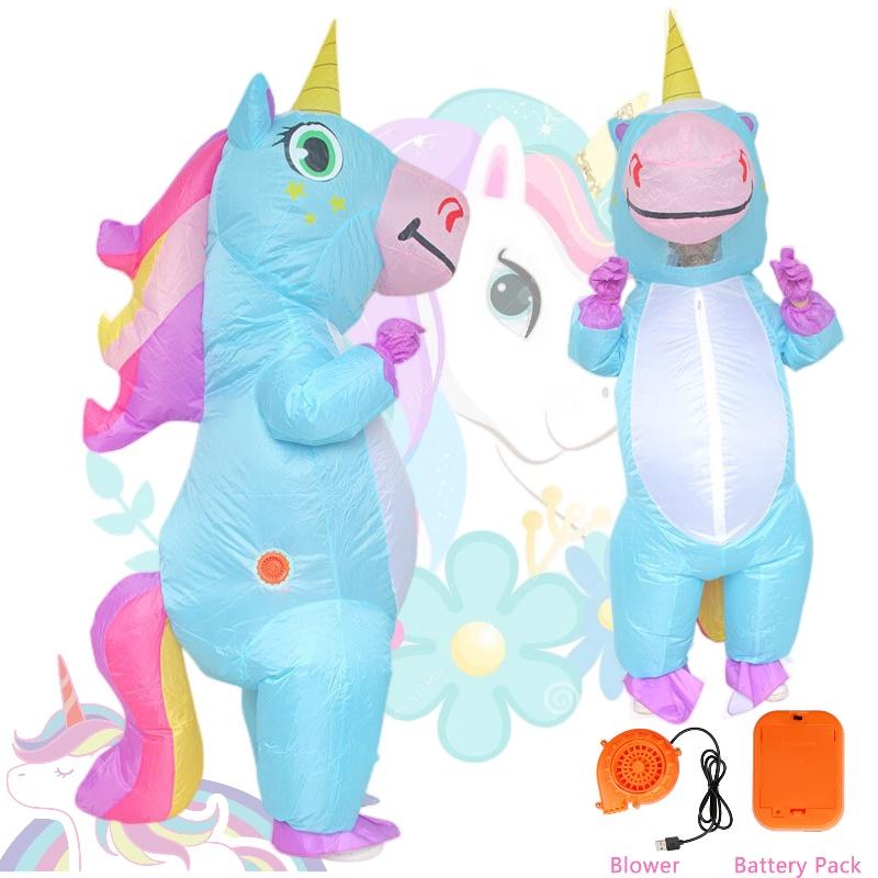 Inflatable Costume Unicorn Adult Halloween Party Cosplay Props Festival Dress