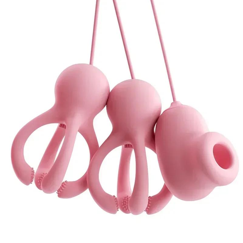 Nipple Vibrator for Women Breast Massage Nipple Clamp Enhancer Nipple Sucking Stimulator Sex Toys Couples Female Adult Toys