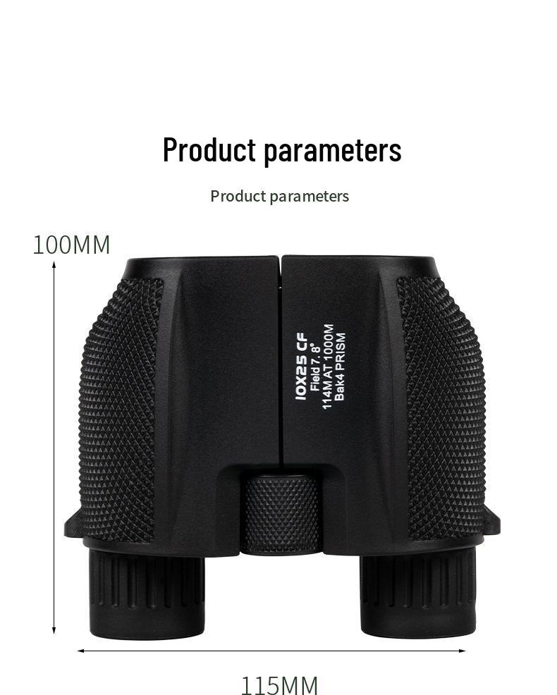 Children's HD Mini Telescope 10x25: High-Magnification Binoculars for Low-Light Viewing