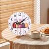 Battery Operated Wall Clock 12 Inch Wood Wall Clock Retro Decorative Wall Clock  Bathroom