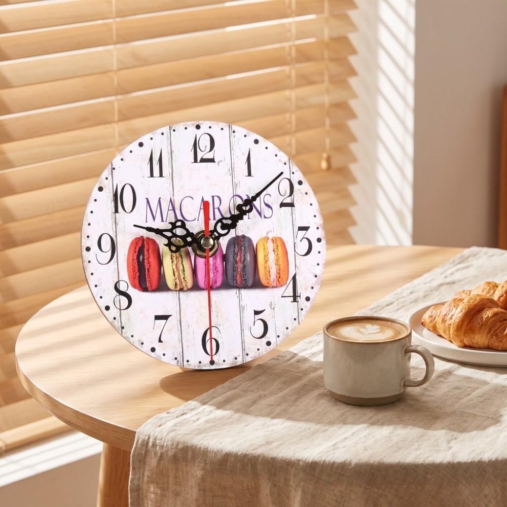 Battery Operated Wall Clock 12 Inch Wood Wall Clock Retro Decorative Wall Clock Bathroom