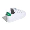 adidas Neo ADVANTAGE Synthetic Leather Comfortable Low Top Kids' Skateboarding Shoes White Children Aged 3 7 Years Old EF0223