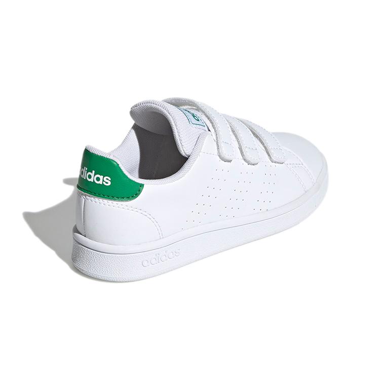 adidas Neo ADVANTAGE Synthetic Leather Comfortable Low Top Kids' Skateboarding Shoes White Children Aged 3 7 Years Old EF0223
