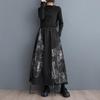 Plus Size High Waist Vintage Spring Summer Autumn Casual Loose Long for Woman Skirts Womens Skirt