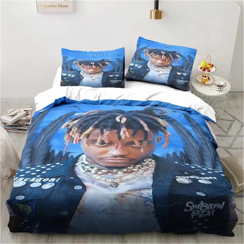 Rap Singer Juice Wrld 3D Print Bedding Set Single Twin Full Queen King Size Bed Set Adult Kid Bedroom Bedding Gift