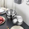 Household Anti-scalding 304 Stainless Steel Matte Bowl: Frosted Feel, Non-slip and Anti-drop Optional Forone Person  Family Size