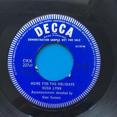 7inch Record VERA LYNN - Home For The Holidays F10963PROMO Decca 1957 UK Pop Used