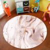 Marble Geometric Round Carpet Living Room Office Chair Computer Table Mat Home Anti -Fouling Decoration Bedroom Coffee Table Mat