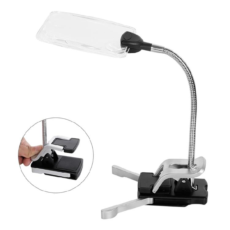 Lupe mit hellem LED-Licht Großartig für Leiterplatten Reparaturen Basteln Lesen mit Ständer und Klemme