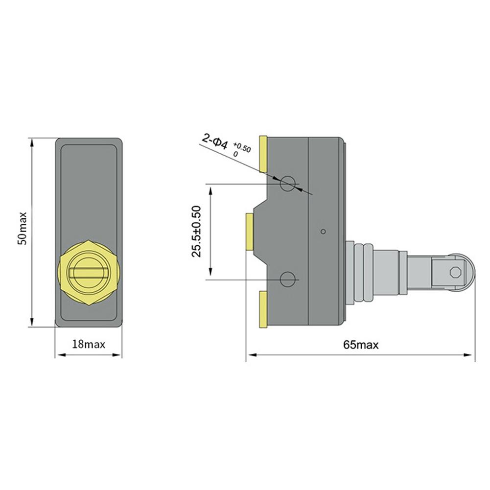 Dependable Push Plunger Momentary Limit Switch for Mechanical Part Movement