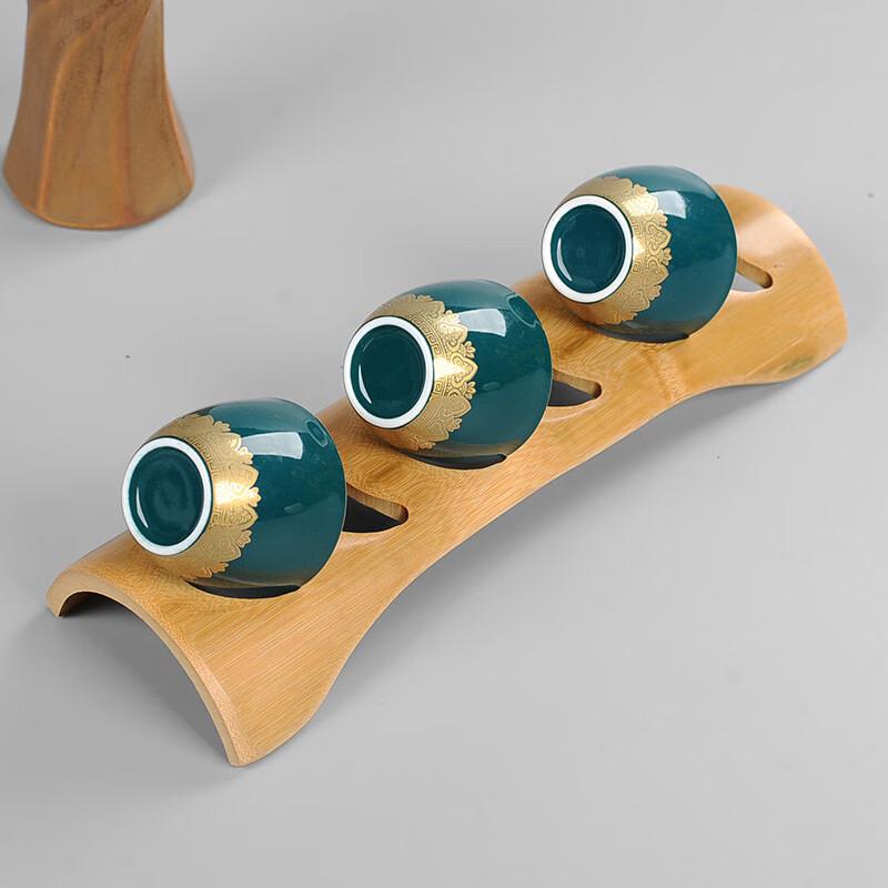 Bamboo Hollow Tea Cup Drying Rack