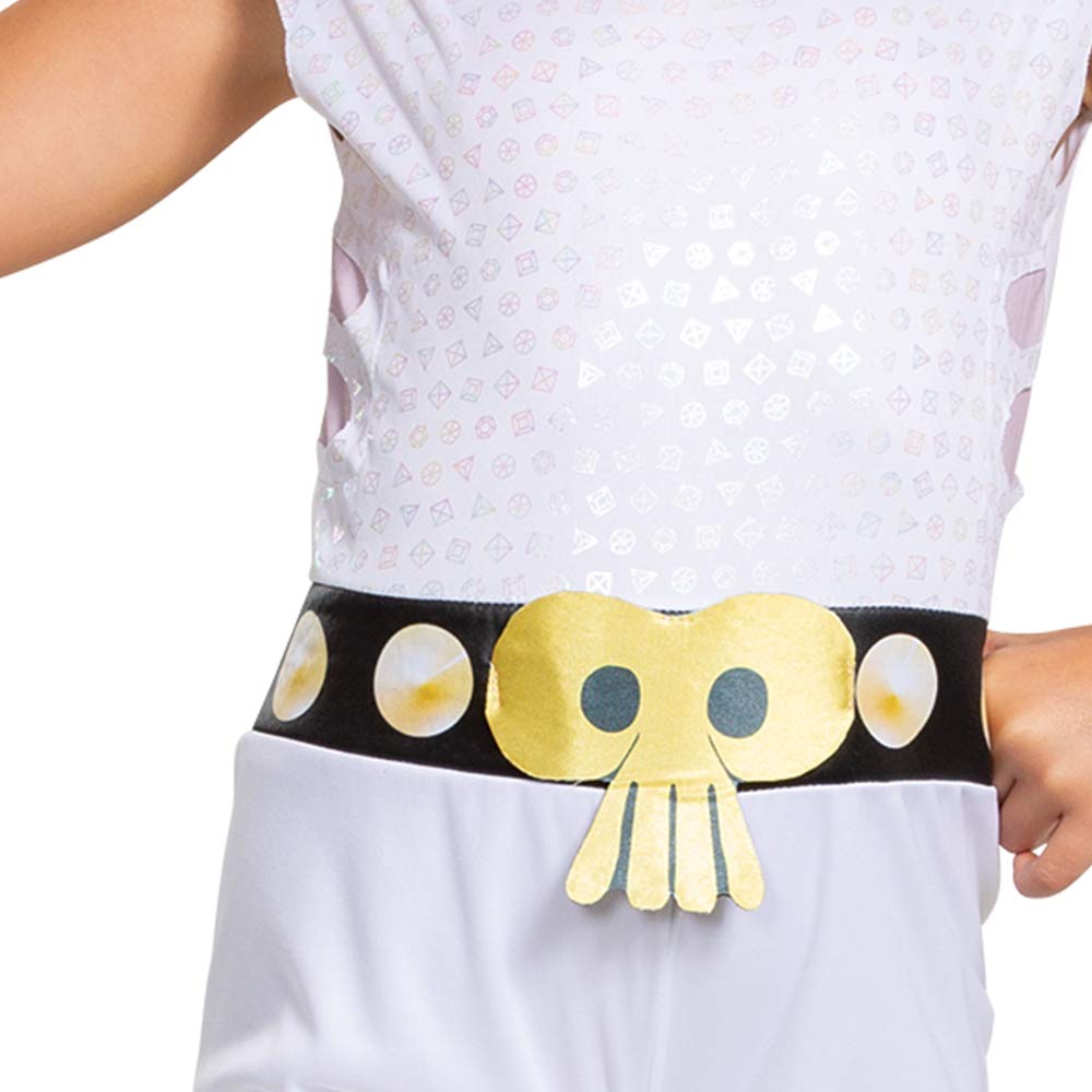 Disguise Queen Barb Trolls Costume, Trolls World Tour Rainbow Barb with Child's Headpiece, Deluxe Size <(7-8), Multicolor