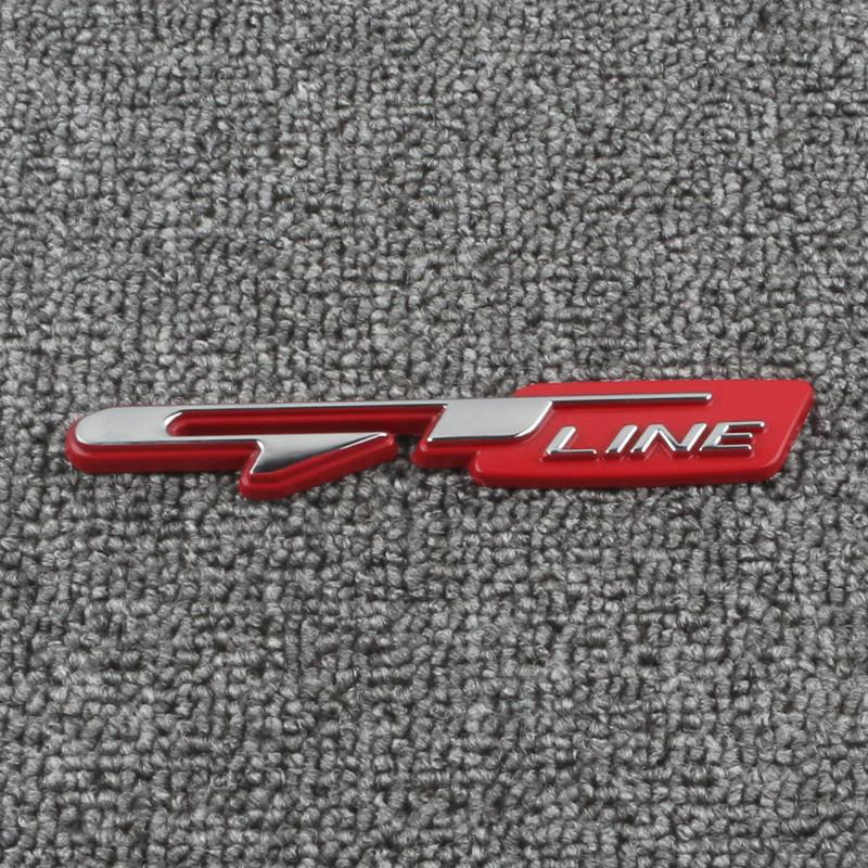 ART1   Car Metal Sticker Emblem Accessory For Kia GT-Line Sportage Ceed Rio Picanto Sorento Soul Cerato Venga Forte K9 Cadenza Optima