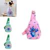 Childrens Cartoon Stitch Print Design Oxford Fabric Shoulder Bag With Breathable Nylon For Kindergarten Kids